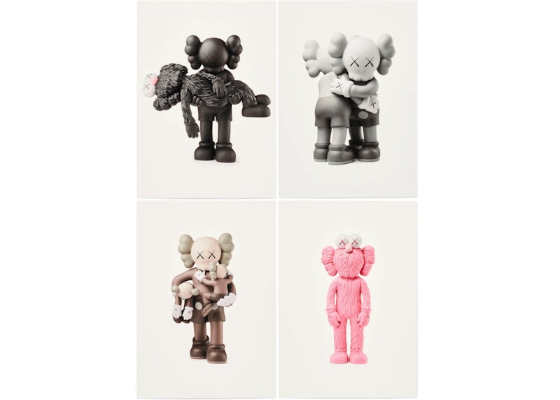KAWS Vinyl Toys Postcard (Set of 4) Multi