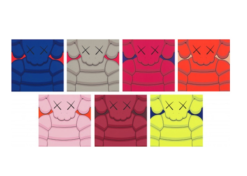 KAWS What Party Portfolio Set Of 7 Prints (Signed, Edition of 100)
