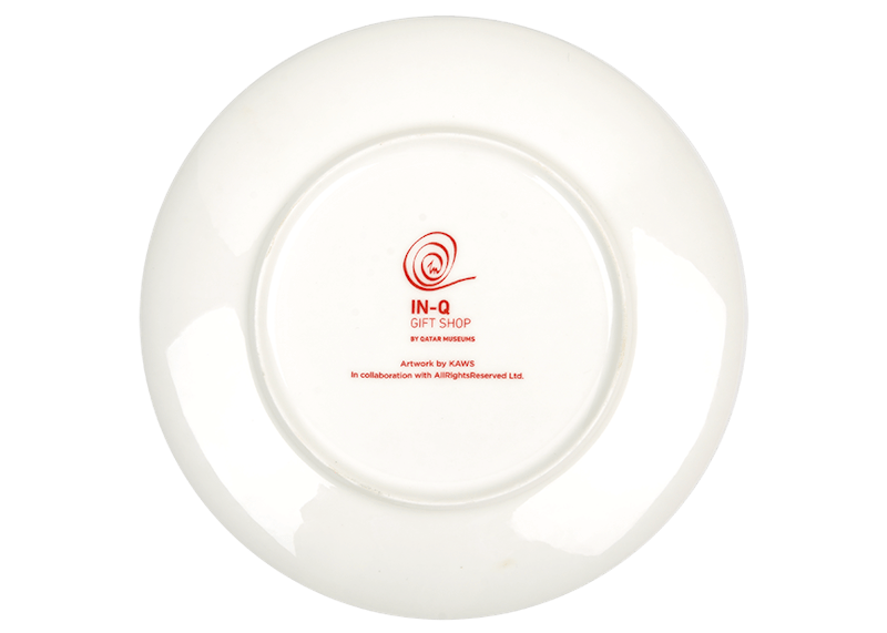KAWS x Doha Fire Station Ceramic Plates (Set of 4) Red/White