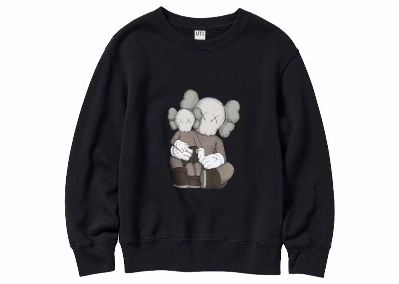 KAWS x Uniqlo Youth Longsleeve Sweatshirt (Asia Sizing) Black