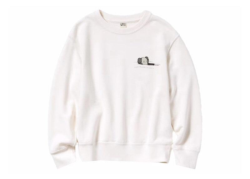 KAWS x Uniqlo Youth Longsleeve Sweatshirt (Asia Sizing) Off White