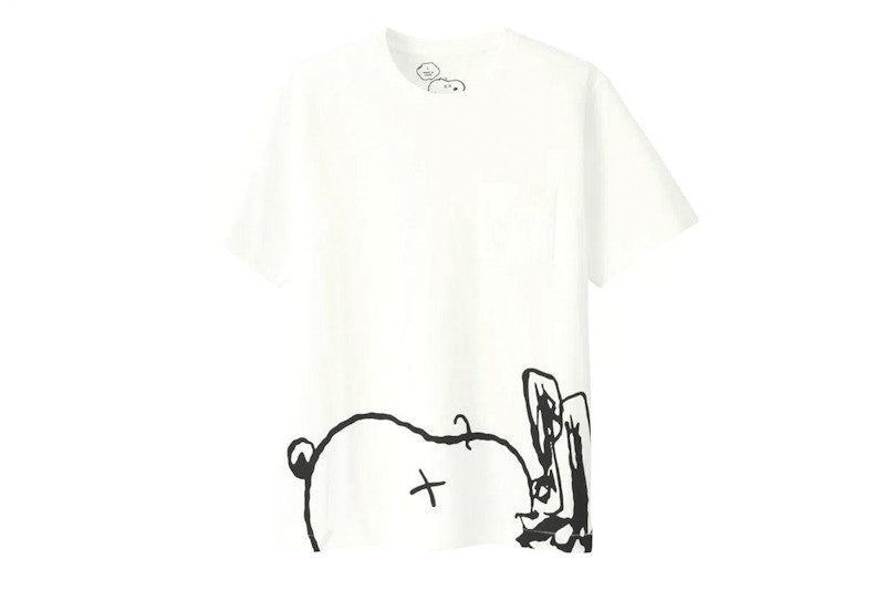 KAWS x Uniqlo x Peanuts Snoopy Face Pocket Tee Tee White