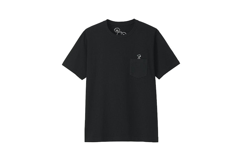KAWS x Uniqlo x Peanuts Snoopy Pocket Tee Black