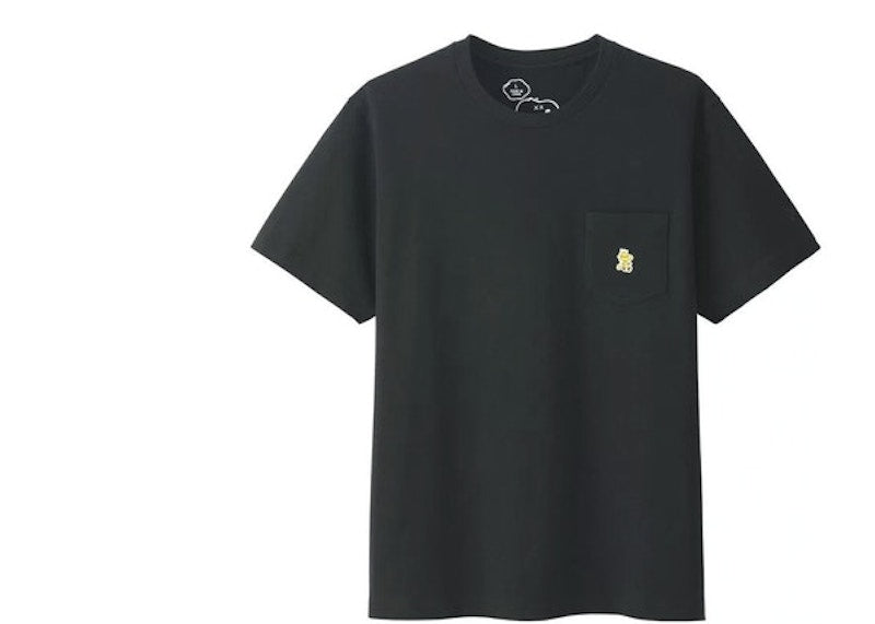 KAWS x Uniqlo x Peanuts Woodstock Pocket Tee (Asia Sizing) Black