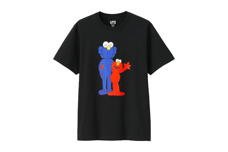 KAWS x Uniqlo x Sesame Street BFF Elmo Tee Black