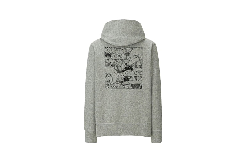 KAWS x Uniqlo x Sesame Street XX Hoodie (US Womens Sizing) Gray