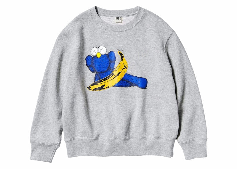 KAWS x Warhol Kids' Graphic 472991 Sweatshirt (Asia Sizing) Gray