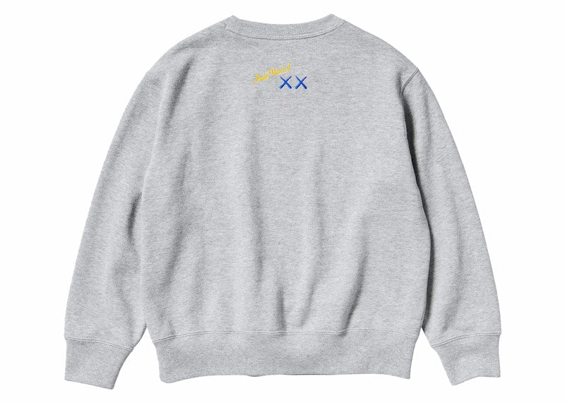 KAWS x Uniqlo Warhol Kids' Graphic 472991 Sweatshirt Gray