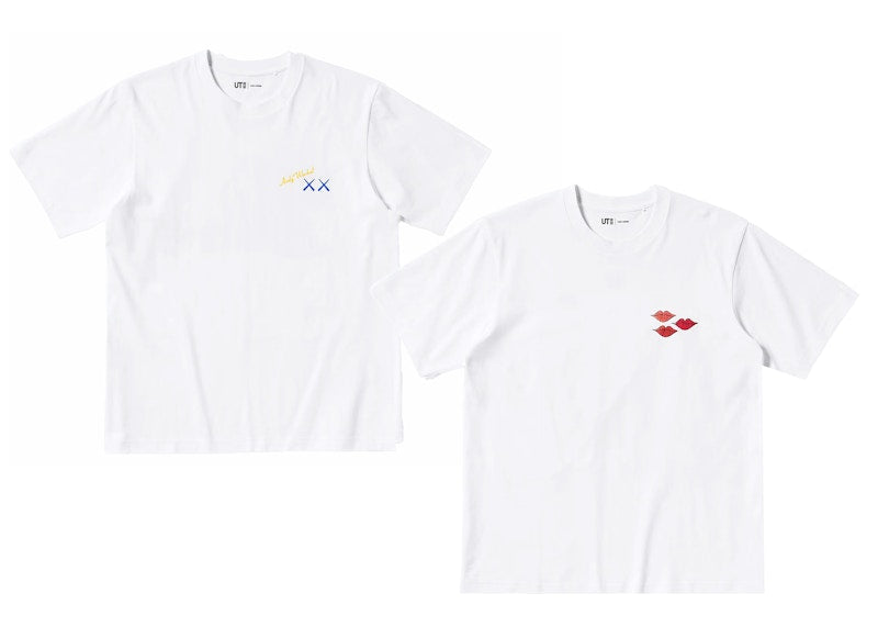 KAWS x Uniqlo Warhol UT Graphic 471321/476350 T-shirt Set White/White