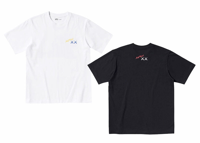 KAWS x Uniqlo Warhol UT Graphic 476351/471321 T-shirt Set White/Black