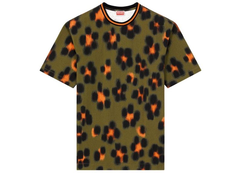 KENZO Hana Leopard T-Shirt Khaki