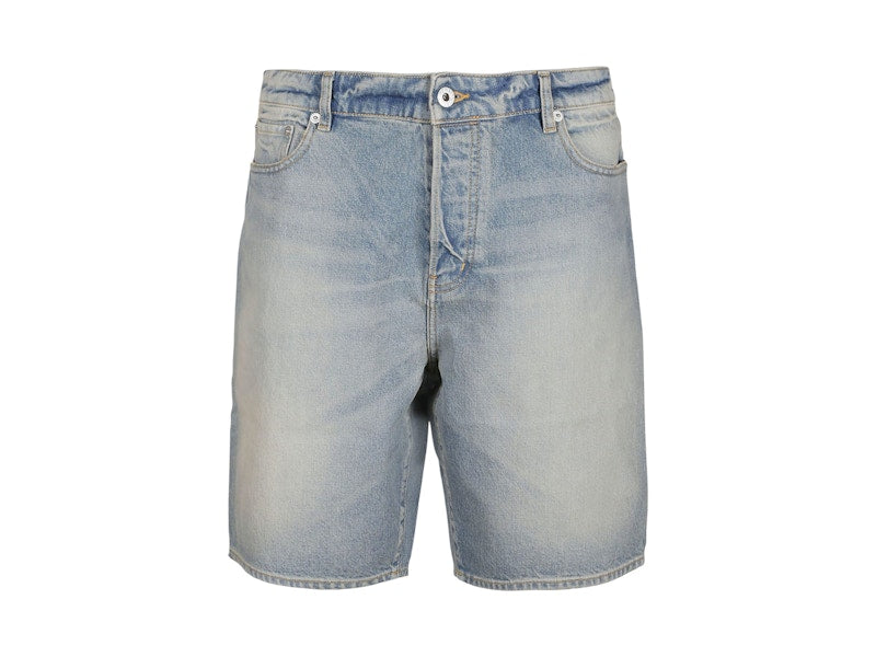 KENZO Himawari Jeans Shorts Stone Dirty Blue