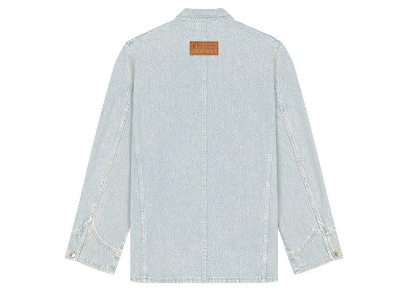 KENZO x Nigo Boke Flower Women's Crest Denim Workwear Jacket Sky Blue