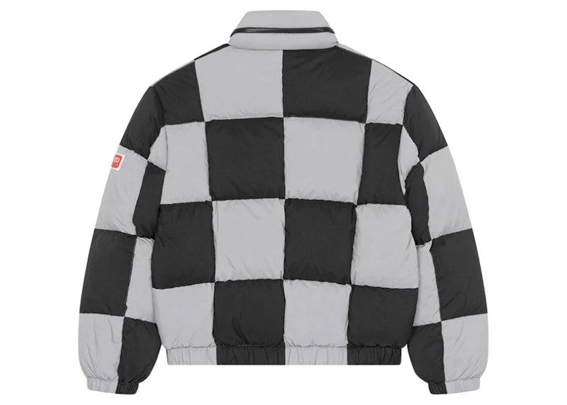 KENZO x Nigo Check Boxy Oadded Coat Black Grey