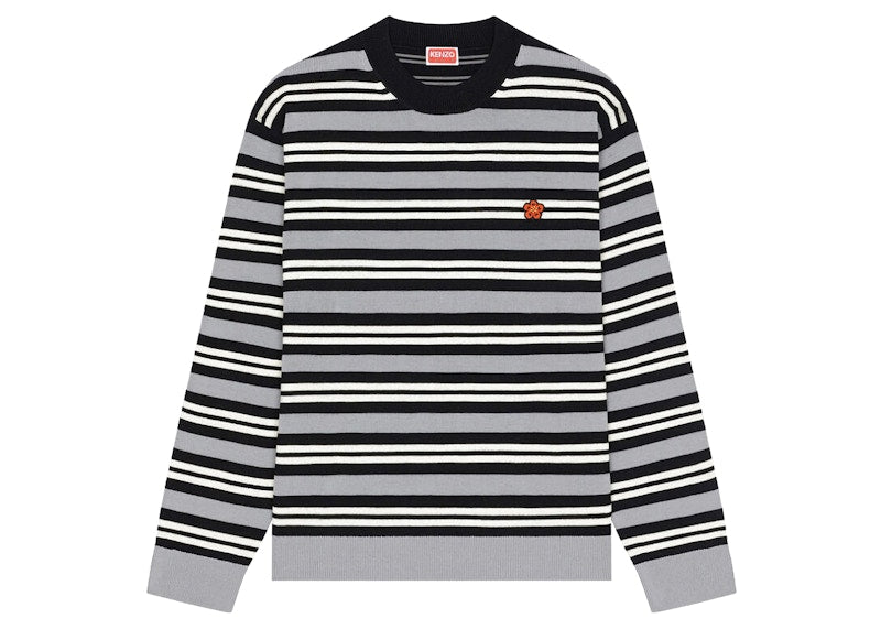 KENZO x Nigo Striped Jumper Misty Grey