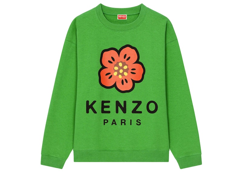 KENZO x Nigo Womens Boke Flower Crewneck Sweatshirt Grass Green