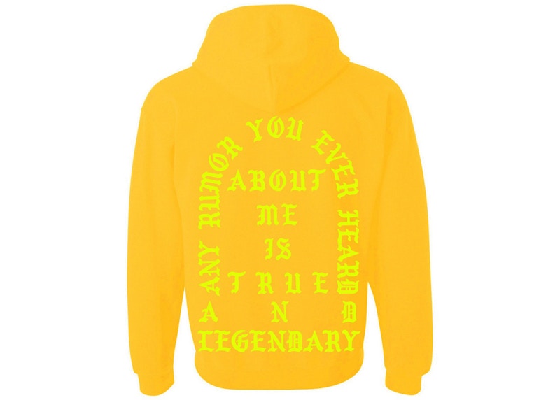 Kanye West Atlanta Pablo Pop-Up True And Legendary Hoodie Gold