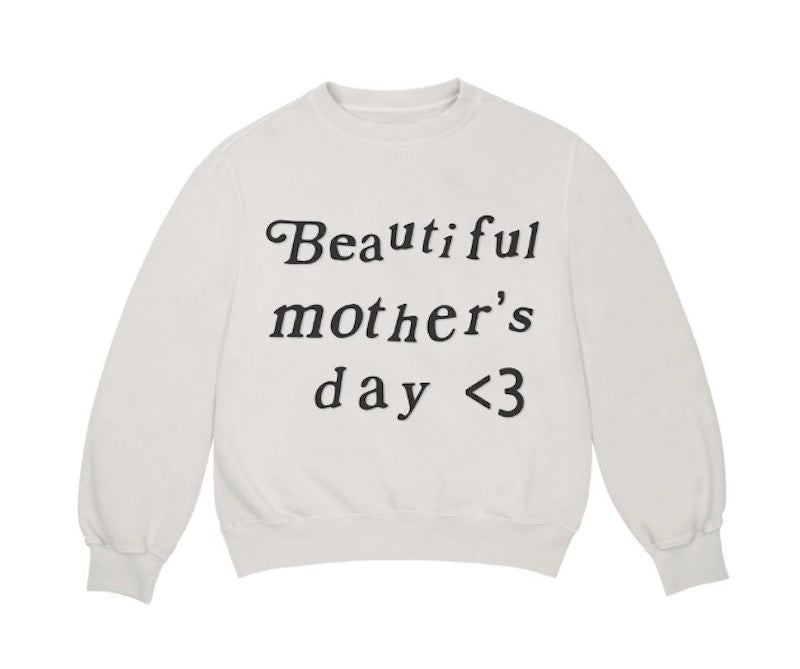 Kanye West Beautiful Mother's Day Crewneck Bone