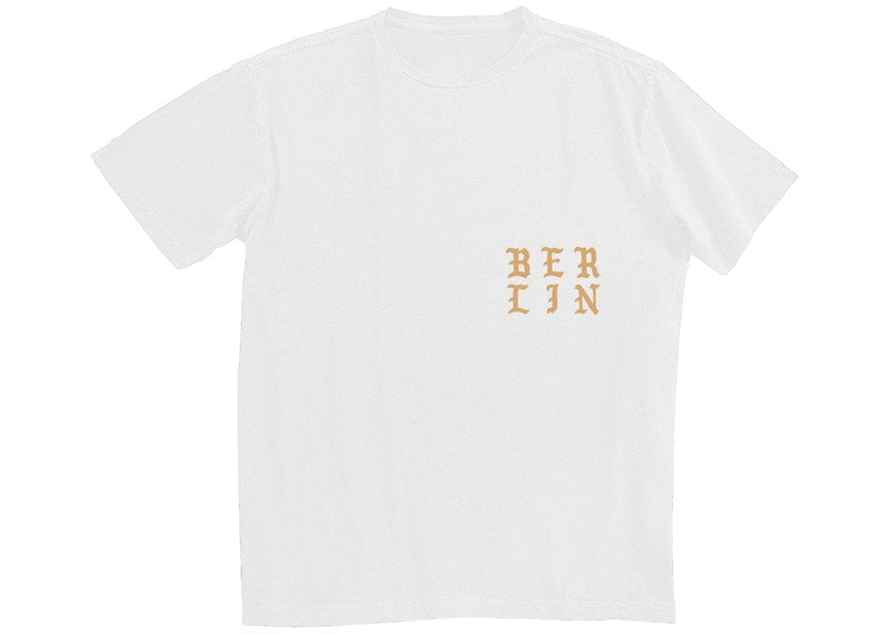 Kanye West Berlin Pablo Pop-Up Ultralight Beam T-shirt White