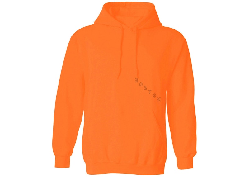Kanye West Boston Pablo Pop-Up True And Legendary Hoodie Safety Orange