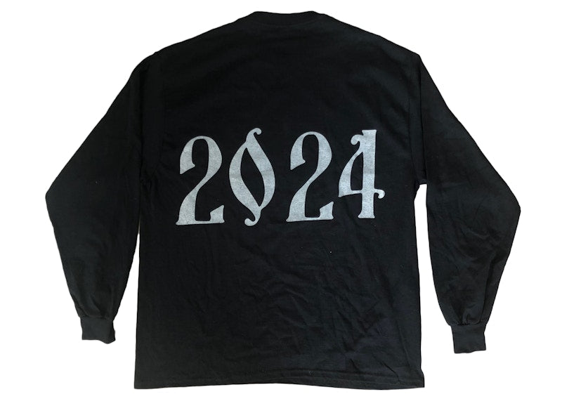 Kanye West Bullseye DONDA Chicago Listening Event L/S T-shirt Black