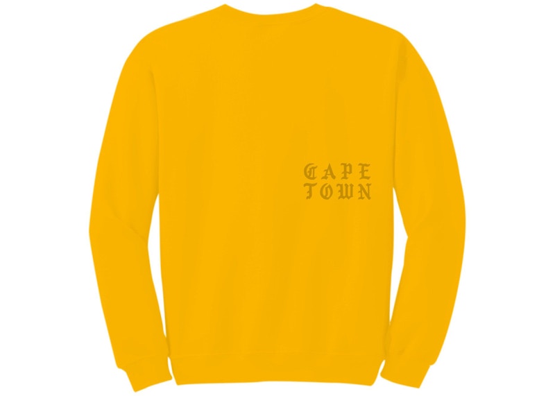 Kanye West Cape Town Pablo Pop-Up Perfect Crewneck Gold