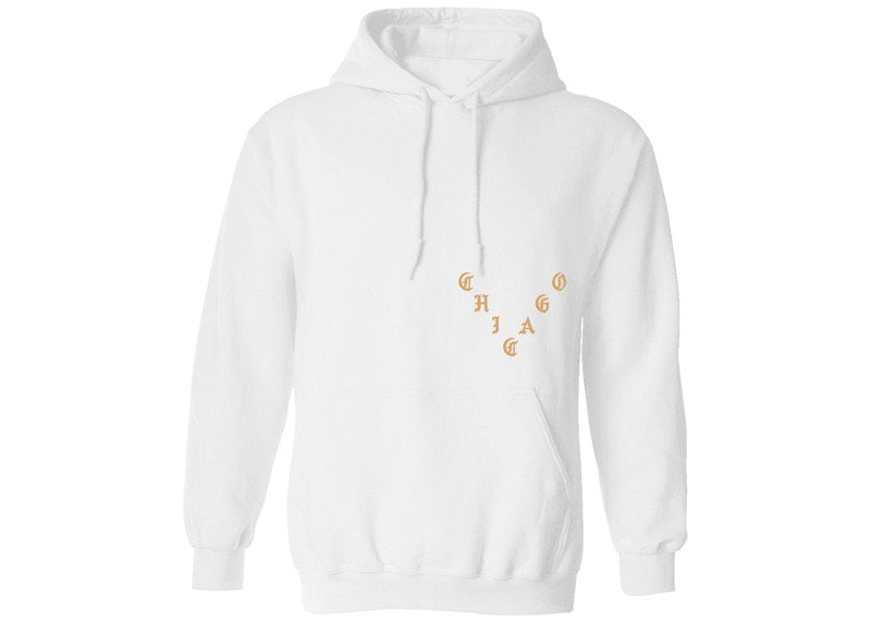 Kanye West Chicago Pablo Pop-Up Woke Up And Felt The Vibe Hoodie White