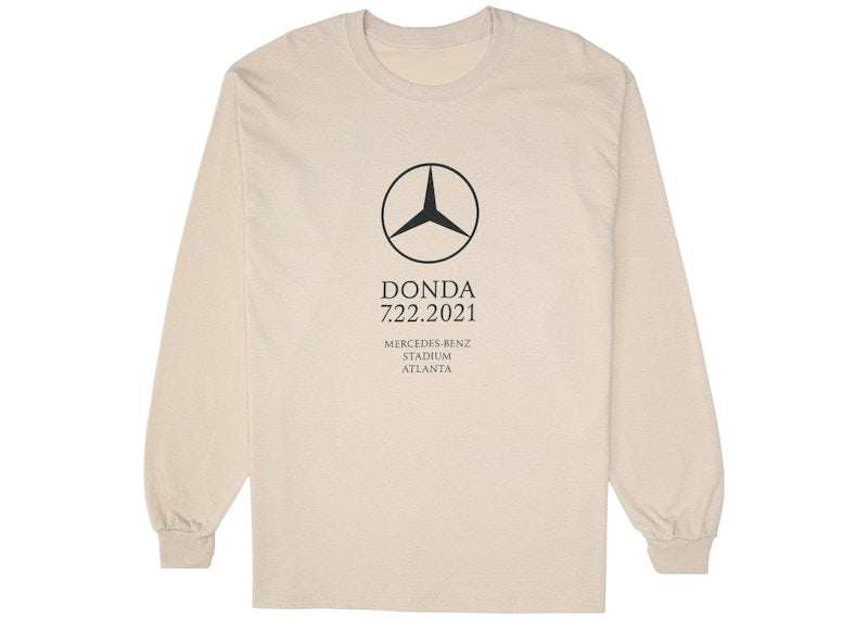 Kanye West DONDA Atlanta Listening Event L/S T-shirt Cream