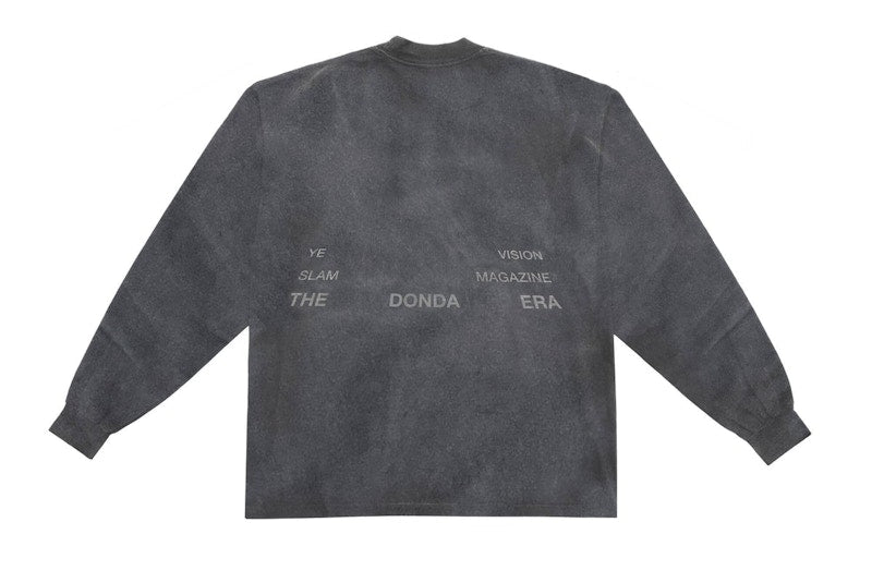 Kanye West DONDA Doves Slam L/S T-shirt Washed Black
