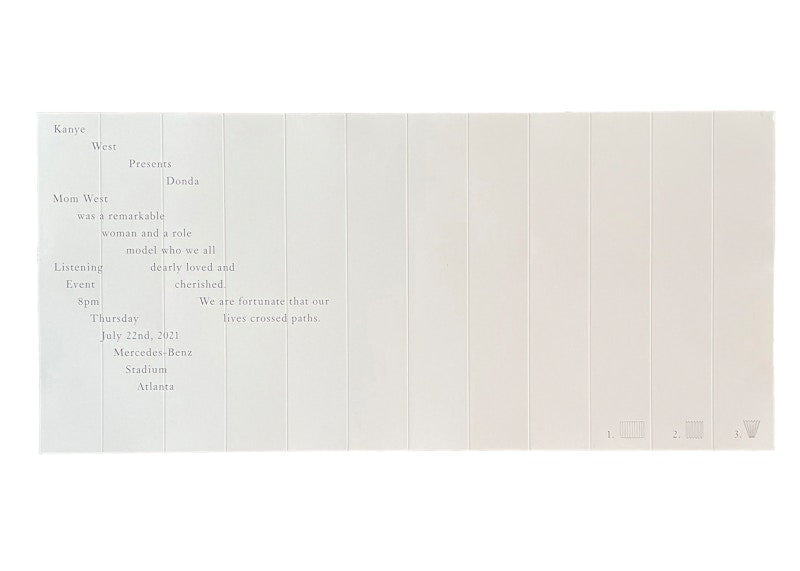 Kanye West Donda Listening Party Fan Poster
