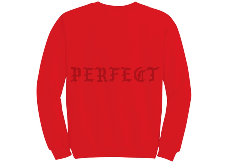 Kanye West Houston Pablo Pop-Up Perfect Crewneck Red