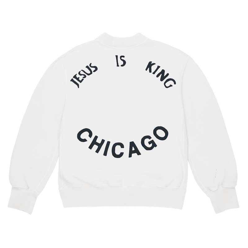 Kanye West Jesus Is King Chicago Crewneck White