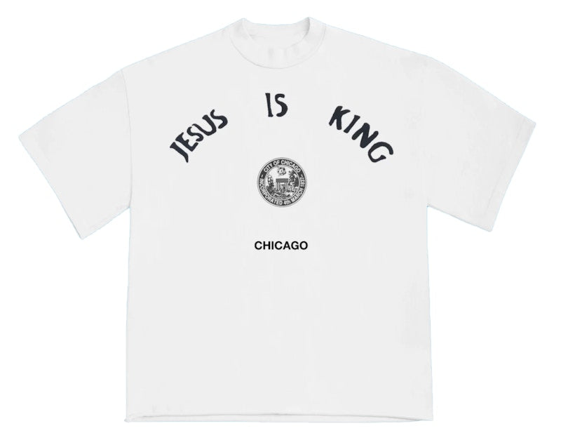 Kanye West Jesus Is King Chicago Seal T Shirt White