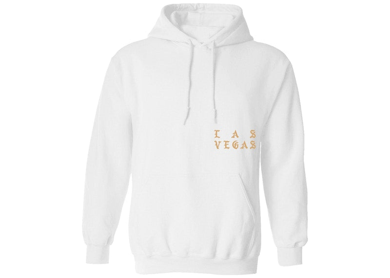 Kanye West Las Vegas Pablo Pop-Up Woke Up And Felt The Vibe Hoodie White