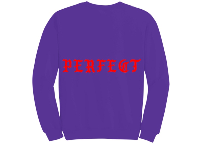 Kanye West Los Angeles Pablo Pop-Up Perfect Crewneck Purple