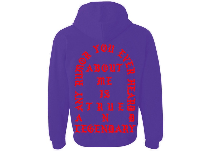 Kanye West Los Angeles Pablo Pop-Up True And Legendary Hoodie Purple