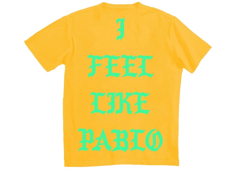 Kanye West Philadelphia Pablo Pop-Up I Feel Like Pablo T-shirt Gold