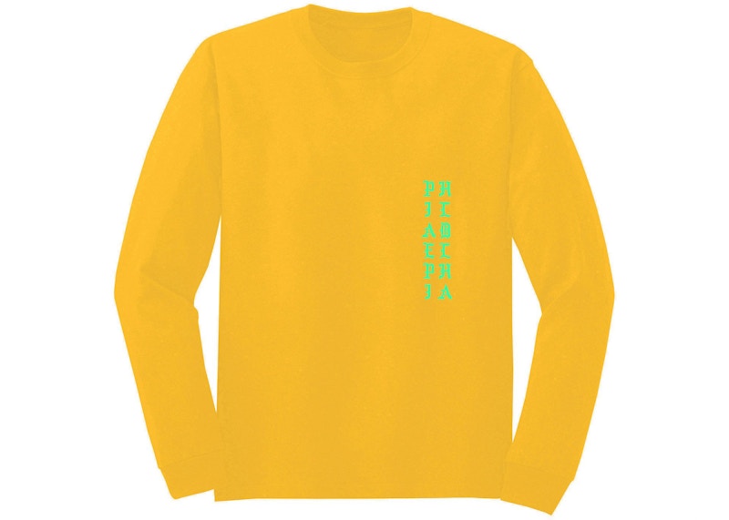 Kanye West Philadelphia Pablo Pop-Up We Young And We Alive L/S Tee Gold