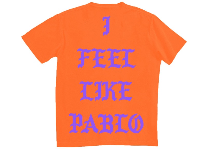 Kanye West San Francisco Pablo Pop-Up I Feel Like Pablo T-shirt Orange