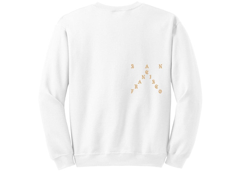 Kanye West San Francisco Pablo Pop-Up Who Your Real Friends Crewneck White