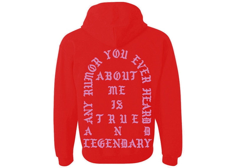 Kanye West Singapore Pablo Pop-Up True And Legendary Hoodie Red