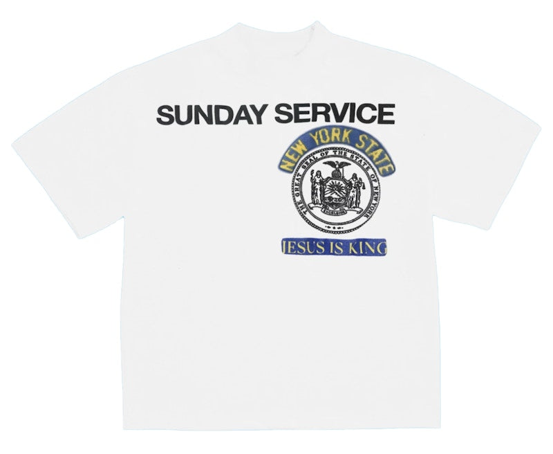 Kanye West Sunday Service New York III T Shirt White