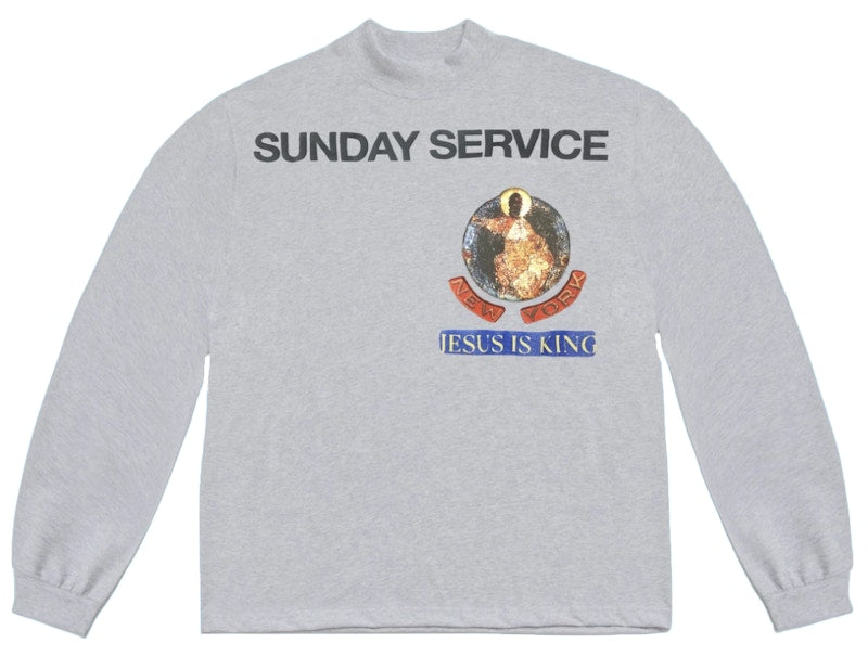 Kanye West Sunday Service New York Long Sleeve Heather