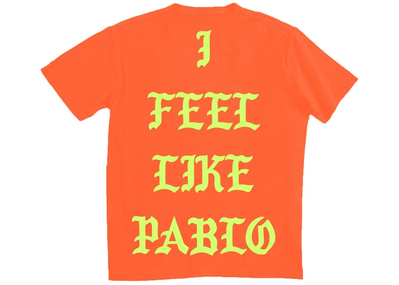 Kanye West Toronto Pablo Pop-Up I Feel Like Pablo T-shirt Safety Orange