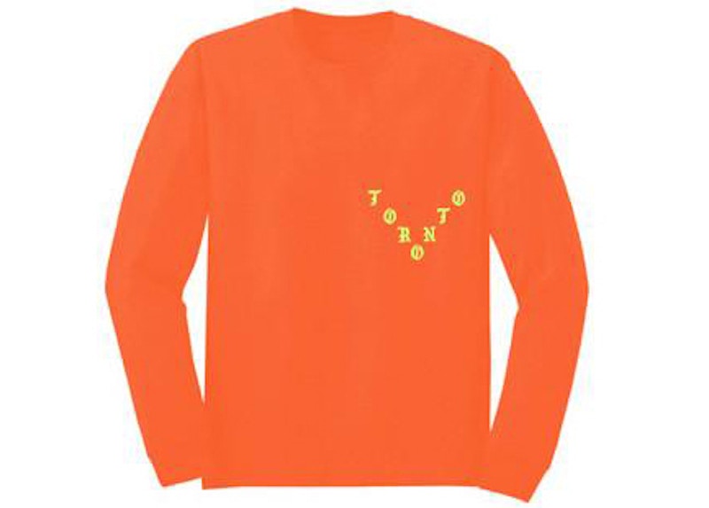 Kanye West Toronto Pablo Pop-Up We Young And We Alive L/S Tee Safety Orange