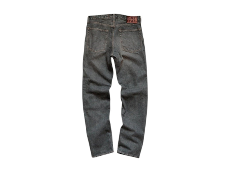 Kapital 14 Oz Denim 5P Monkey Cisco Gemstone Pants Black