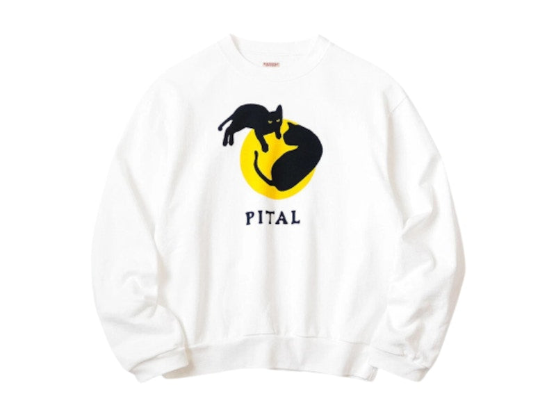 Kapital Eco Fleece Crew Sweatshirt White