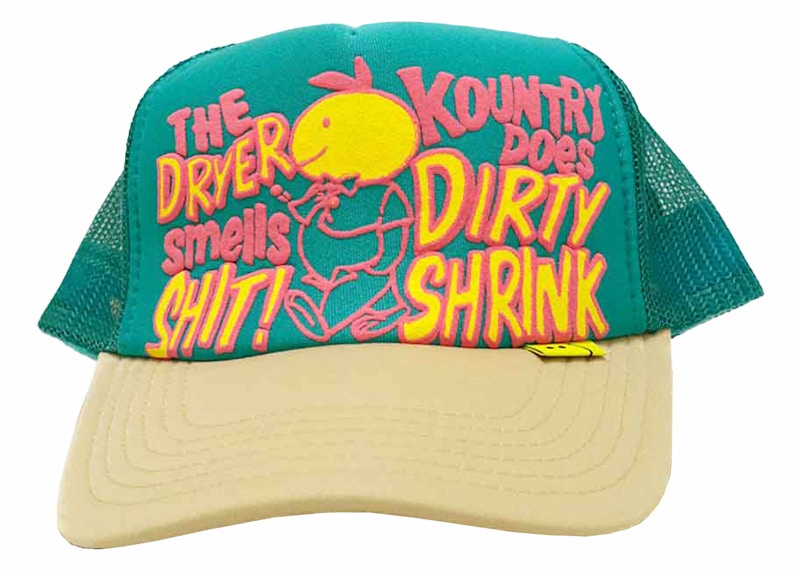 Kapital Kountry Dirty Shrink Trucker Cap Turquoise/Beige