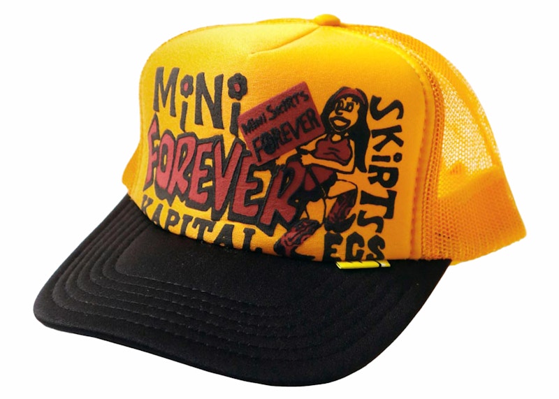 Kapital Legs Mini Skirts Forever Trucker Cap Gold/Black