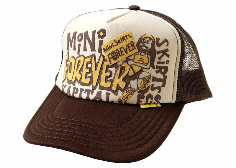 Kapital Legs Mini Skirts Forever Trucker Cap Kinari/Brown